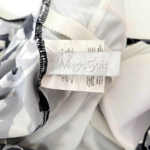 Magic Suit One Piece Swim Suit Gray and Black Marbled Design - Picture 5 of 5